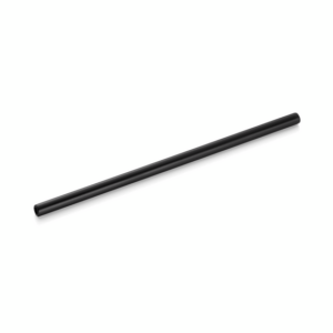 Nocturn Glastrinkhalm mit Bürste Set, 20 cm, Ø 8 mm, schwarz, Set á 50 Stück, Glas