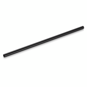 Nocturn Glastrinkhalm mit Bürste Set, 23 cm, Ø 8 mm, schwarz, Set á 50 Stück, Glas