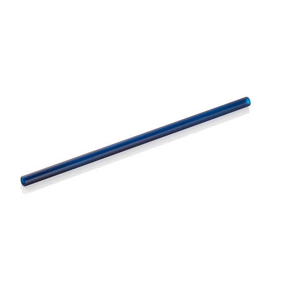 Nocturn Glastrinkhalm mit Bürste Set, 20 cm, Ø 8 mm, blue, Set á 50 Stück, Glas