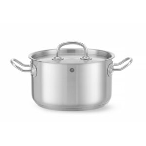 Hendi Kochtopf, mittel - mit Deckel, Kitchen Line, 3,5L, ⌀200x(H)115mm