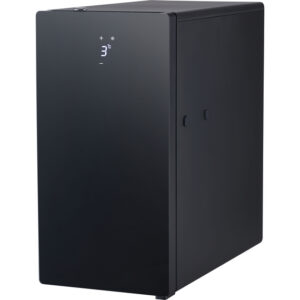 Milchkühlschrank, schwarz, mit Temperaturanzeige, 240x470x472 mm (BxTxH), 0,065 kW