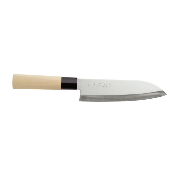 Hendi Japanisches Messer Santoku, Holz hell, (L)290mm