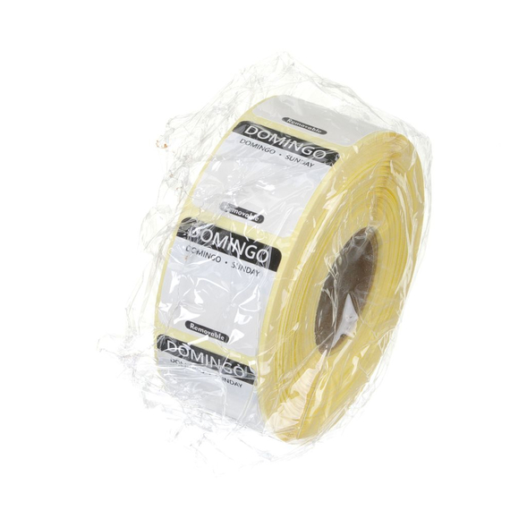 Hendi Täglich anwendbare Lebensmittelsicherheitsetiketten, mehrfach verwendbar, leicht entfernbar , Schwarz, 1000 Stk., 25x25x(H)mm