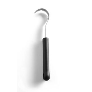 Hendi Butterroller - gezackt, Schwarz, (L)194mm