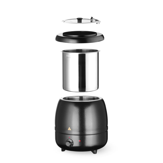 Hendi Suppenkessel, Kitchen Line, 8L, Schwarz, 230V/400W, ⌀330x(H)363mm