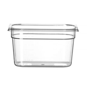 Hendi Gastronorm-Behälter 1/4, Profi Line, GN 1/4, 5,5L, Transparent, 265x162x(H)200mm