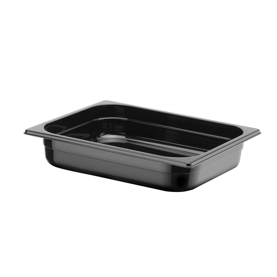 Hendi Gastronorm-Behälter 1/2, Profi Line, GN 1/2, 4L, Schwarz, 325x265x(H)65mm