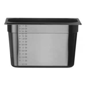Hendi Gastronorm-Behälter 1/3, Profi Line, GN 1/3, 7,8L, Schwarz, 325x176x(H)200mm