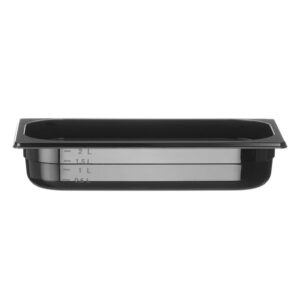 Hendi Gastronorm-Behälter 1/3, Profi Line, GN 1/3, 2,5L, Schwarz, 325x176x(H)65mm