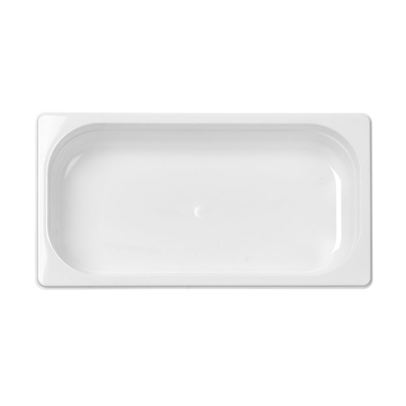 Hendi Gastronorm-Behälter 1/3, GN 1/3, 2,5L, Weiß, 325x176x(H)65mm