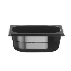 Hendi Gastronorm-Behälter 1/6, Profi Line, GN 1/6, 1L, Schwarz, 176x162x(H)65mm