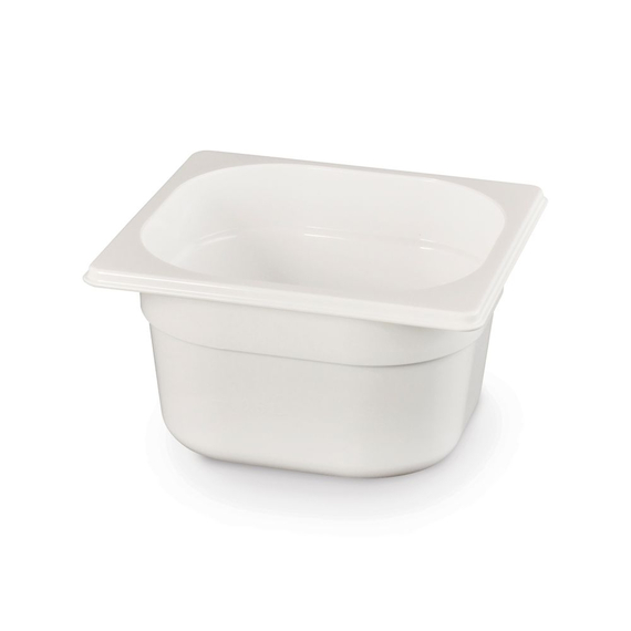 Hendi Gastronorm-Behälter 1/6, GN 1/6, 2,4L, Weiß, 176x162x(H)150mm