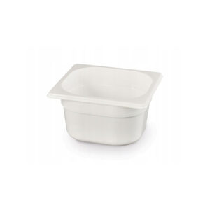 Hendi Gastronorm-Behälter 1/6, GN 1/6, 1L, Weiß, 176x162x(H)65mm