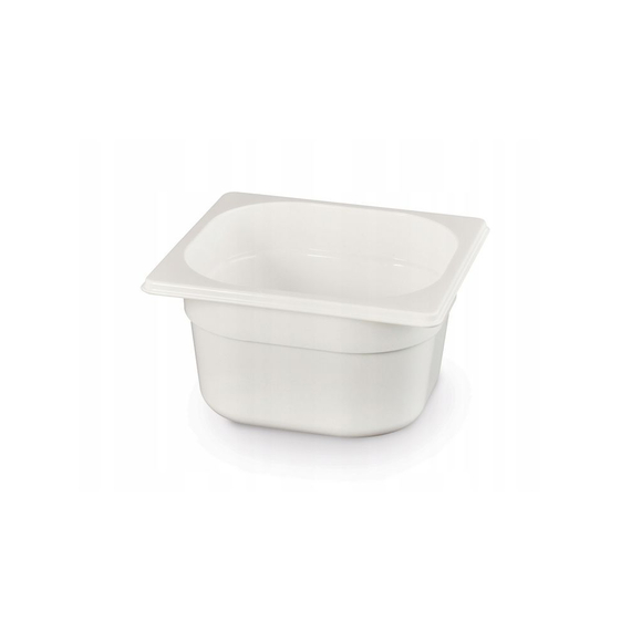 Hendi Gastronorm-Behälter 1/6, GN 1/6, 1L, Weiß, 176x162x(H)65mm
