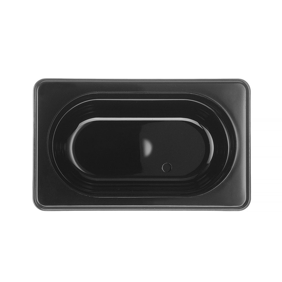Hendi Gastronorm-Behälter 1/9, GN 1/9, 1L, Schwarz, 176x108x(H)100mm