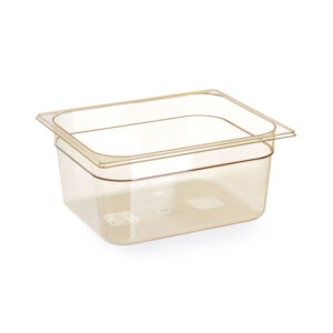 Hendi Gastronorm-Behälter 1/2, hochtemperaturbeständig, GN 1/2, 4L, Transparent, 325x265x(H)65mm