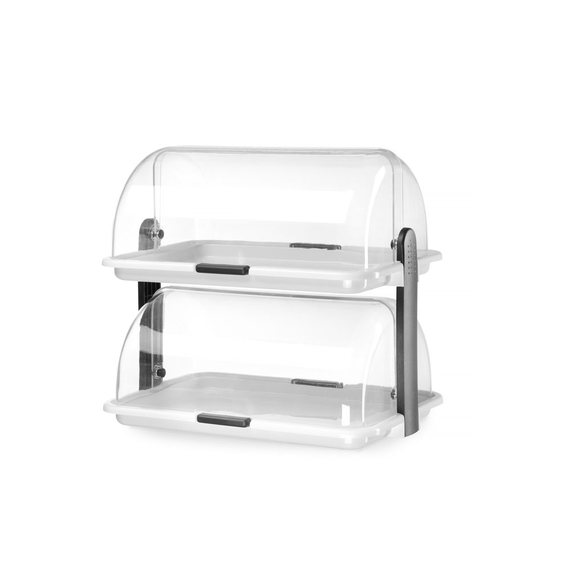 Hendi Rolltop-Display - doppelt, 380x260x(H)355mm
