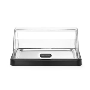 Hendi Rolltop Kühldisplay Duo UNIQ, designed by Robert Bronwasser, Einzel, Schwarz, 460x355x(H)220mm, Rechteckig