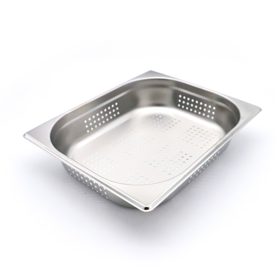 Maxima Gastro Gastronormbehälter - 1/2 GN - 6,5 cm Tief - Edelstahl - Perforiert
