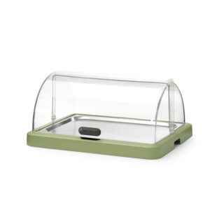 Hendi Rolltop Kühldisplay Duo UNIQ, designed by Robert Bronwasser, Einzel, Grün, 460x355x(H)220mm, Rechteckig