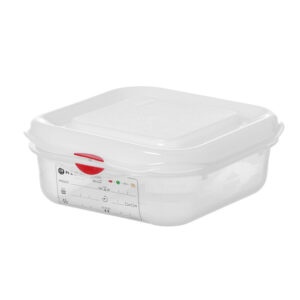 Hendi GN 1/6 Behälter, Polypropylen, GN 1/6, 1,1L, Transparent, 176x162x(H)65mm, Rechteckig