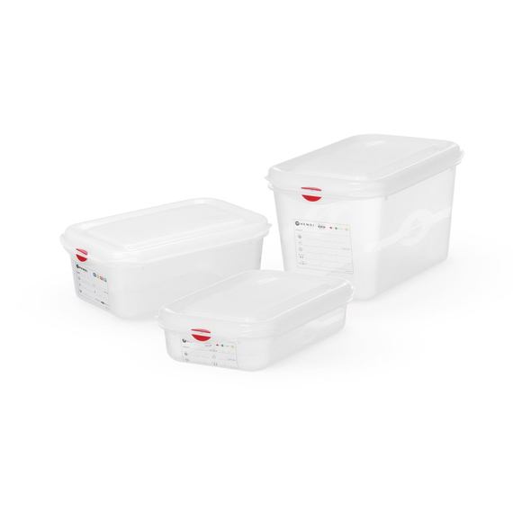Hendi Behälter GN 1/4 Polypropylen, GN 1/4, 1,8L, Transparent, 265x162x(H)65mm