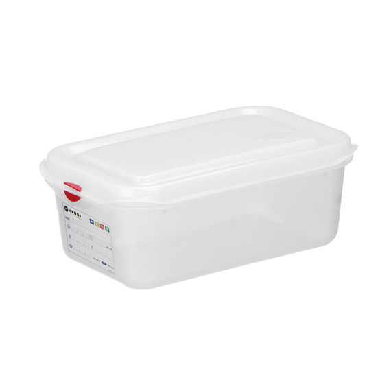 Hendi Behälter GN 1/4 Polypropylen, GN 1/4, 2,8L, Transparent, 265x162x(H)100mm