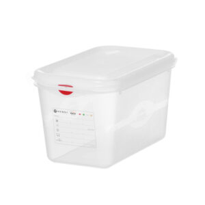 Hendi Behälter GN 1/4 Polypropylen, GN 1/4, 4,3L, Transparent, 265x162x(H)150mm