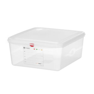 Hendi GN 2/3 Behälter, Polypropylen, GN 2/3, 13,5L, Transparent, 354x325x(H)150mm, Rechteckig