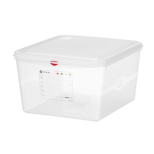 Hendi GN 2/3 Behälter, Polypropylen, GN 2/3, 19L, Transparent, 354x325x(H)200mm, Rechteckig
