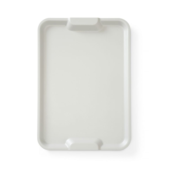Hendi Serviertablett Euronorm mit Griff, Hellgrau, 530x370x(H)28mm