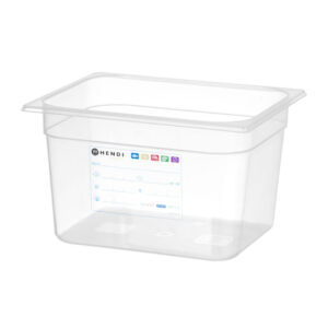 Hendi Gastronorm-Behälter 1/2, GN 1/2, 12,5L, Transparent, 325x265x(H)200mm