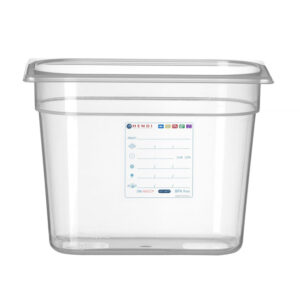 Hendi Gastronorm-Behälter 1/4, GN 1/4, 5,5L, Transparent, 265x162x(H)200mm