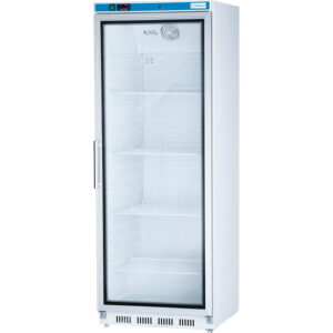 Stalgast weißer Kühlschrank GT66 mit Glastür, 258 Liter