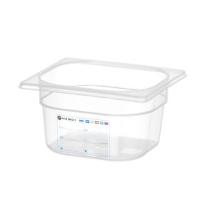 Hendi Gastronorm-Behälter 1/6, GN 1/6, 1,6L, Transparent, 176x162x(H)100mm