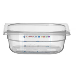 Hendi Gastronorm-Behälter 1/6, GN 1/6, 1L, Transparent, 176x162x(H)65mm