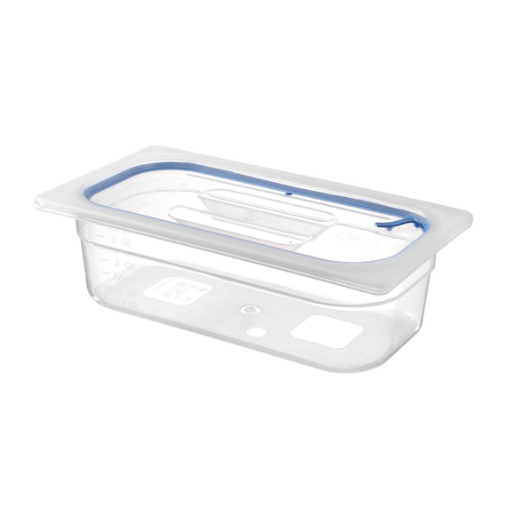Hendi Gastronorm Deckel, luftdicht verschließbar, GN 1/3, Transparent, 325x176mm