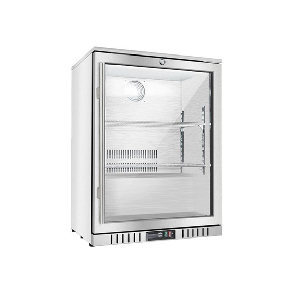 Bar Display Cooler, eine Flügeltür, 600x530x835 mm (BxTxH), Edelstahl