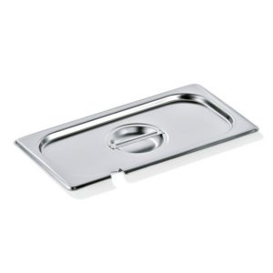 Was Germany GN Deckel GN SELECT 1/3, mit Löffelaussparung, Chromnickelstahl 18/8