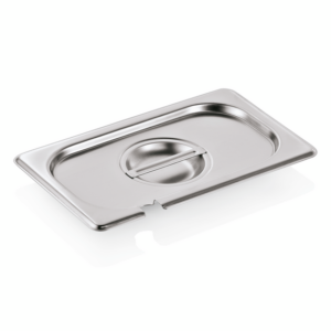 Was Germany GN Deckel GN SELECT 1/4, mit Löffelaussparung, Chromnickelstahl 18/8