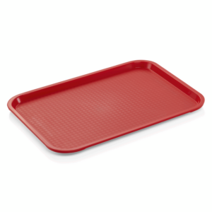 Was Germany Tablett FAST FOOD, 41,5 x 31 x 2 cm, rot, Polypropylen