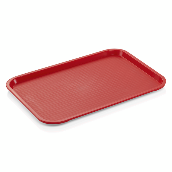 Was Germany Tablett FAST FOOD, 45,5 x 35,5 x 2 cm, rot, Polypropylen