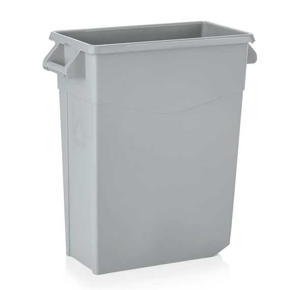Was Germany Abfallbehälter, 65 ltr., 61 x 27,5 x 67 cm, mit Griff und 2 Rollen, Polypropylen