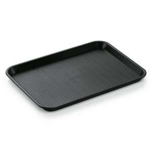 Was Germany Tablett FAST FOOD GN 1/2, 32,5 x 26,5 x 2 cm, schwarz, Polypropylen