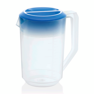 Essentials Kanne mit blauem Deckel, 1,8 ltr., Skalierung 100 ml, Polypropylen