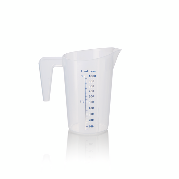 Was Germany Messbecher, Ø 13 cm, 1 ltr., mit 50 ml Skalierung, Polypropylen