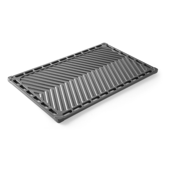 Hendi Gusseisen-Grillplatte, GN 1/1, 325x530mm