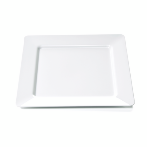 Essentials Teller Set, flach, 25 x 25 cm, Set á 12 Stück, Melamin