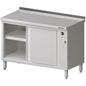 Stalgast Edelstahl Wärmeschrank mit Schiebetüren 1600x600x850 mm mit Aufkantung