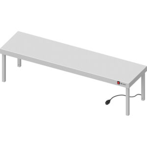 Stalgast Edelstahl Wärmebrücke 1-etagig 900x400x400 mm mit Keramik-Infrarot-Strahlern